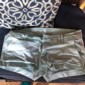Mint green shorts